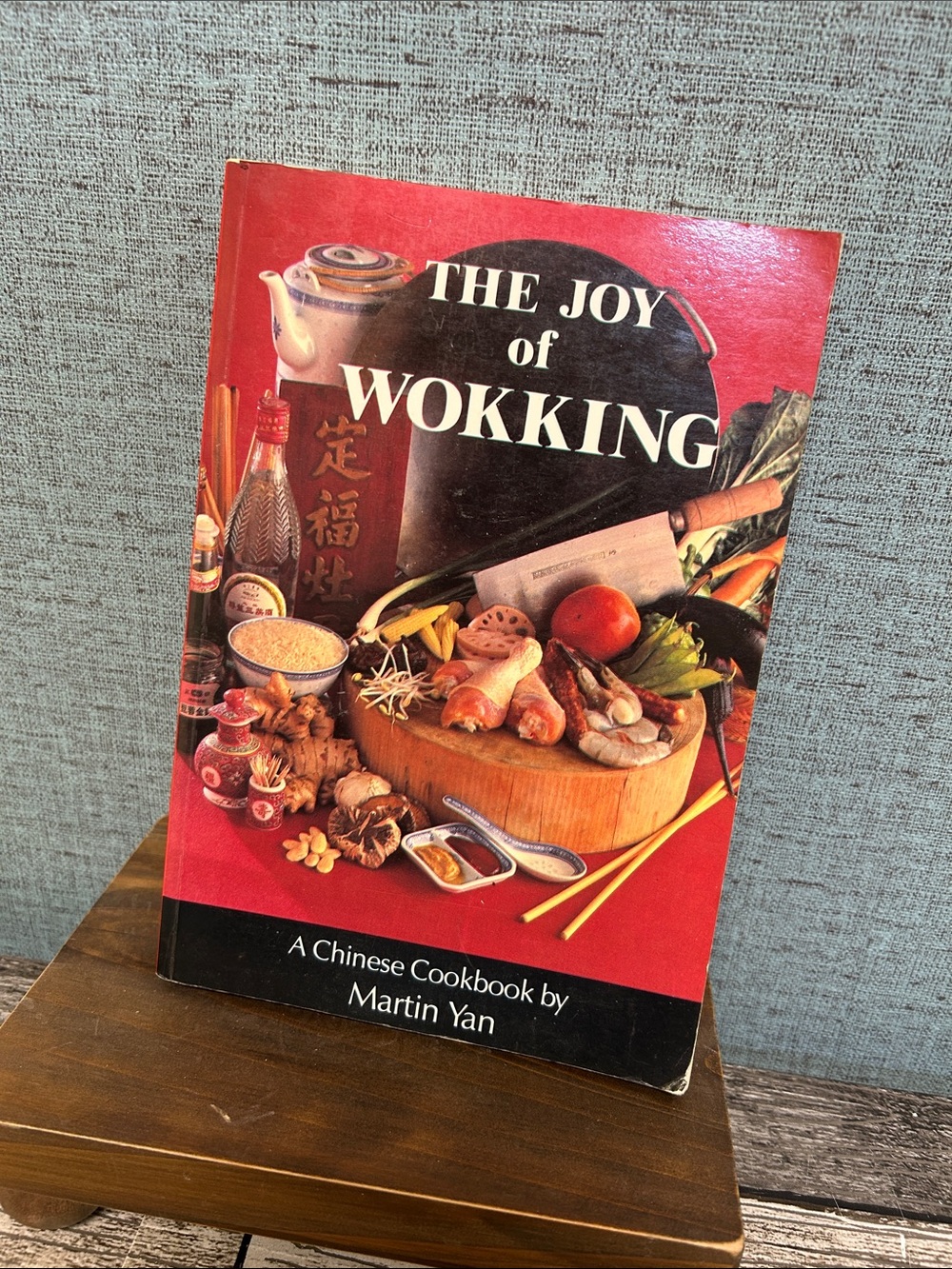 Vintage The Joy of Wokking Chinese Cookbook Martin Yan Paperback 1982